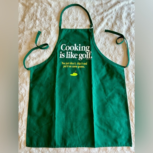 “Cooking is Like Golf” Apron. EUC/Like new condition. - Picture 1 of 8